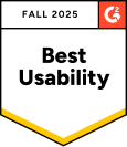 Badge g2 2025 best usability