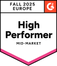 Badge g2 2025 high performer eu