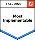 Badge g2 2025 most implementable